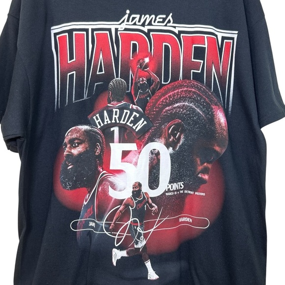 LA Clippers - James Harden 2025 NBA Playoffs Tee-Shirt + Rally Towel - Black, XL - Picture 12 of 14